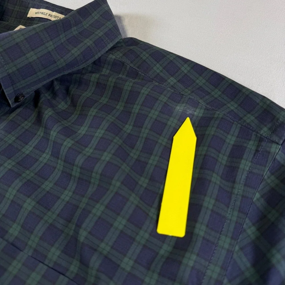 L.L .Bean Kennebunk Sport Shirt Black Watch Tartan Plaid Men's Size XXL  218573